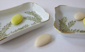 vide-poches porcelaine personnalisé et décor sur mesure pour des cadeaux invités de mariage